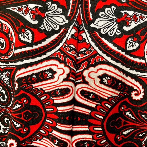 Marc Bower Unlimited Red And Black Tribal Dress - Size 1X - Unique Dress - Picture 7 of 10
